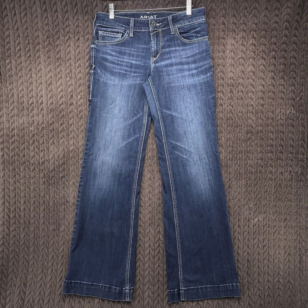 Ariat Denim Trousers Women’s Size 29R x 32 Flared Western Cowgirl Bootcut